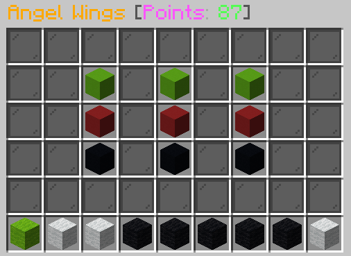 Angel Wings upgrade interface