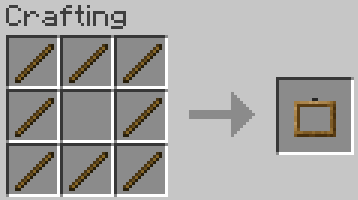 Invisible Item Frame recipe