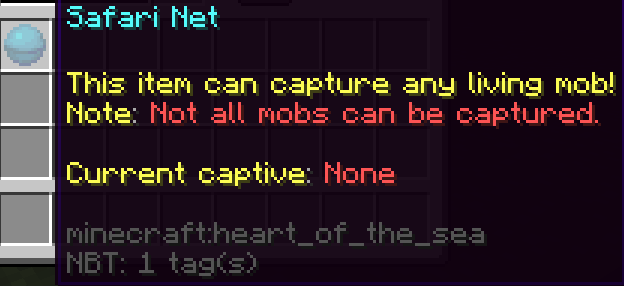 Safari net containing nothing